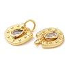 Brass with Cubic Zirconia Pendants KK-K332-23G-2