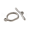 Non-Tarnish 304 Stainless Steel Toggle Clasps STAS-Q324-09P-2