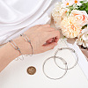 Beebeecraft 10Pcs Adjustable 304 Stainless Steel Bangles Making  MAK-BBC0001-16-3