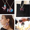 18Pcs 9 Styles Printed Alloy Pendants ENAM-CJ0005-30-7