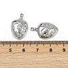 304 Stainless Steel Pendants STAS-D363-09P-3