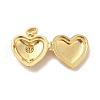 Eco-Friendly Rack Plating Brass Micro Pave Clear Cubic Zirconia Locket Pendants KK-F850-03G-3