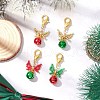 4Pcs 4 Colors Brass Bell Pendants Decorations HJEW-MZ00243-1