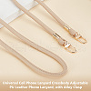 Universal Cell Phone Lanyard Crossbody Adjustable PU Leather Phone Lanyard AJEW-WH0470-47A-4