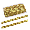 Sparkle Wave Pattern Metallic Polyester Lace Ribbon OCOR-WH0047-73A-05-6