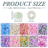 1500Pcs 20 Colors Handmade Lampwork Beads LAMP-TA0001-14-13