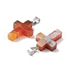 Natural Carnelian Pendants G-PW0006-02P-11-3