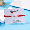 Sport Theme Plastic Charm Braided Bead Bracelets WG0CE78-06-1