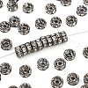 Brass Rhinestone Spacer Beads RB-A014-Z7mm-01B-1
