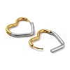 Two Tone 304 Stainless Steel Hoop Earrings EJEW-K257-02E-GP-2