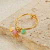 304 Stainless Steel Shell Cuff Rings for Women RJEW-U045-01G-1