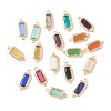 Mixed Gemstone Links Connectors G-B009-22G-1