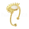Flower 304 Stainless Steel Enamel Open Cuff Rings for Women RJEW-G338-15G-01-4
