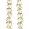 Baking Paint Transparent Glass Beads Strands DGLA-A08-T8mm-KD10-1