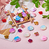  54Pcs 9 Styles Opaque Resin Beads RESI-TA0003-10-5