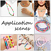 ARRICRAFT 12 Strands 6 Colors Handmade Polymer Clay Beads Strands CLAY-AR0001-31-6