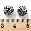 304 Stainless Steel Beads STAS-M057-15AS-3