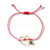 Brass Bead Star Heart Bracelets ZM7063-5