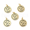 Rack Plating Brass Enamel Pendants KK-H431-28G-4