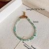 Natural Amazonite Round Beaded Bracelets for Women PB7949-2-1