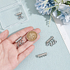 3Pcs 3 Styles 304 Stainless Steel Slide Lock Clasps FIND-UN00011-5
