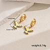 Metal Bird Stainless Steel Hoop Earrings for Women Daily Versatile Jewelry SE6238-4-7
