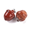 Natural Red Jasper Pendants G-Q172-08P-06-2