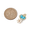 Seed Beads Beaded Charms PALLOY-MZ00312-02-2
