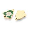 304 Stainless Steel Enamel Charms STAS-T065-58G-02-2