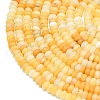 Natural Topaz Jade Beads Strands G-P575-A41-4x2mm-3