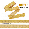 7.5 Yards Polyester Jacquard Flower Ribbon OCOR-WH0088-84A-2