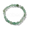 Natural Green Aventurine Beaded Stretch Bracelets BJEW-F414-02A-14-2