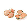 Natural Topaz Jade Links connectors G-E526-28R-2