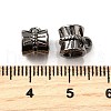 Tibetan Style Alloy Tube Bails TIBE-30047-B-NR-2
