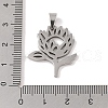 Non-Tarnish 201 Stainless Steel Pendants STAS-A094-21P-3