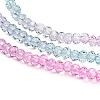 Transparent Painted Glass Beads Strands X1-DGLA-A034-T2mm-A10-4