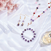 ARRICRAFT Frosted Natural Amethyst Round Bead Strands G-AR0002-06-4