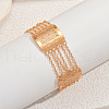 Elegant Middle Eastern Style Rectangle Link Bracelet for Women PO9576-4