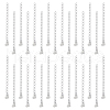 Unicraftale 30Pcs 304 Stainless Steel Curb Chain Extender STAS-UN0053-92-1