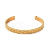 Ion Plating(IP) 304 Stainless Steel Star Cuff Bangles BJEW-F464-G-01-1