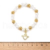 Brass Stretch Bracelets BJEW-C098-04-5