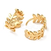 Brass Hoop Earrings EJEW-O003-03A-G-2