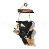Halloween Flying Witch Cloth Hanging Decorations HJEW-K039-01B-2