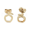 PVD Vacuum Plating 304 Stainless Steel Stud Earrings for Women EJEW-A048-17G-2