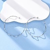 304 Stainless Steel Wavy Stud Earrings EJEW-R028-02P-1