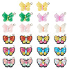 44pcs 11 styles Opaque & Transparent Resin Pendants RESI-TA0001-82-2