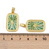 Brass Enamel Pendants KK-L190-010G-01-3