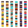  24Pcs 12 Styles Translucent Resin & Walnut Wood Big Pendants RESI-TA0002-05-11