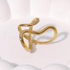 Zinc Alloy Adjustable Open Cuff Rings for Women FS-WGC55D1-01-2