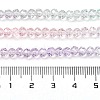 Transparent Painted Glass Beads Strands X1-DGLA-A034-T4mm-A23-3